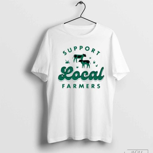 Support local farmers cows vintage shirt