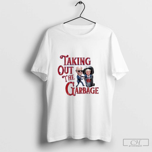 Talking Out The Garbage Biden And Donald Garbage Truck Trash 2024 T-shirt