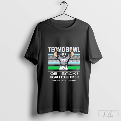 Tecmo Bowl QB Sack Las Vegas Raiders Howie Long pixel t-shirt