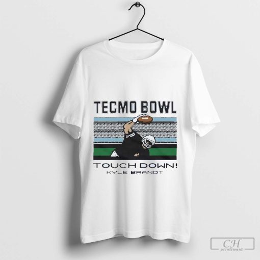 Tecmo Bowl Touchdown Kyle Brandt pixel t-shirt