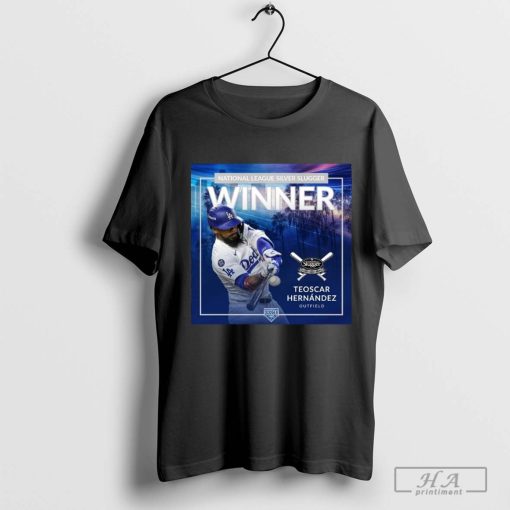 Teoscar Hernández National League Silver Slugger Winner Los Angeles Dodgers MLB 2024 Poster t-shirt