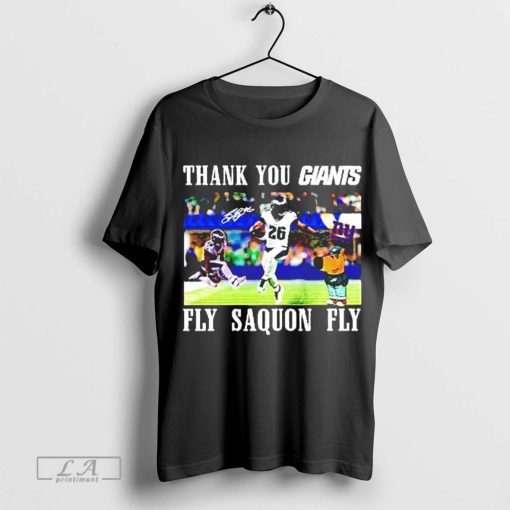 Thank You Giants Fly Saquon Fly Chill Guy Saquon Barkley T shirt