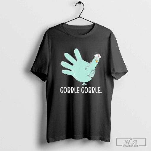 Thanksgiving Nurse Glove Turkey Nurse Thanksgiving For Nurse 2024 T-shirt