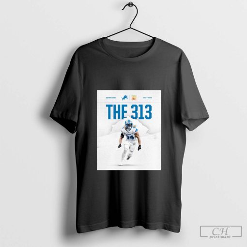 The 313 Uniform combo Week 7 Detroit Lions vs Minnesota Vikings Poster t-shirt