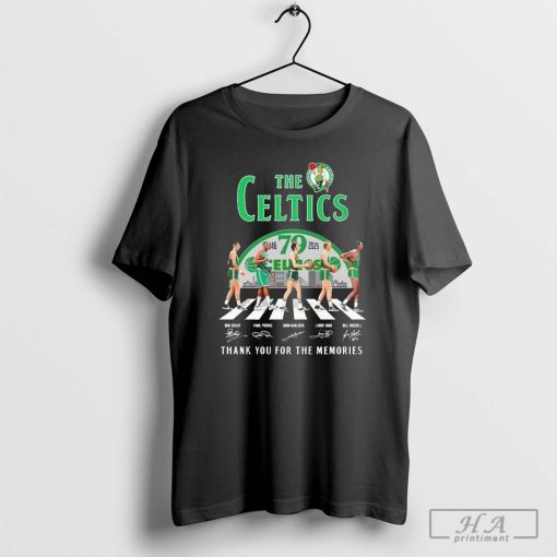 The Boston Celtics abbey road 79th Anniversary 1946-2025 signature shirt