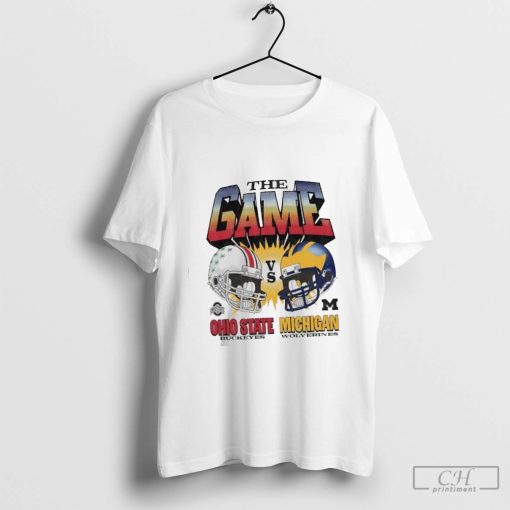 The Game Ohio State Buckeyes vs Michigan Wolverines helmet vintage shirt