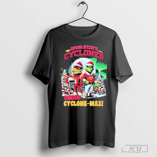 The Grinch Iowa State Cyclones Merry Cyclone-Mas Christmas Go Cyclones Mascot T-shirts