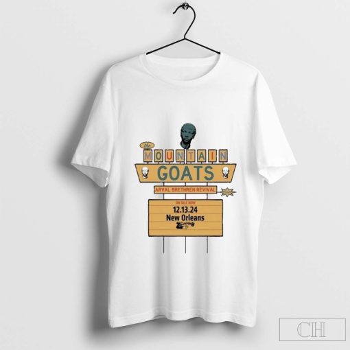 The Mountain Goats Dec 13 2024 Tipitina’s In New Orleans LA T-Shirt