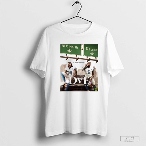 The NFC Runs Through The D Detroit Lions vs Everybody Poster t-shirt