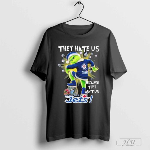 They Hate Us Because They Ain’t Grinch X Winnipeg Hockey Stomp On College Teams Christmas Shirt