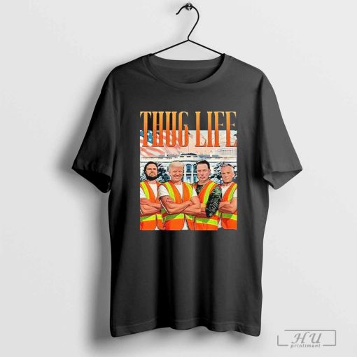 Thug Life Garbage Man Trump JD Vance Robert Kennedy Elon Musk Shirt