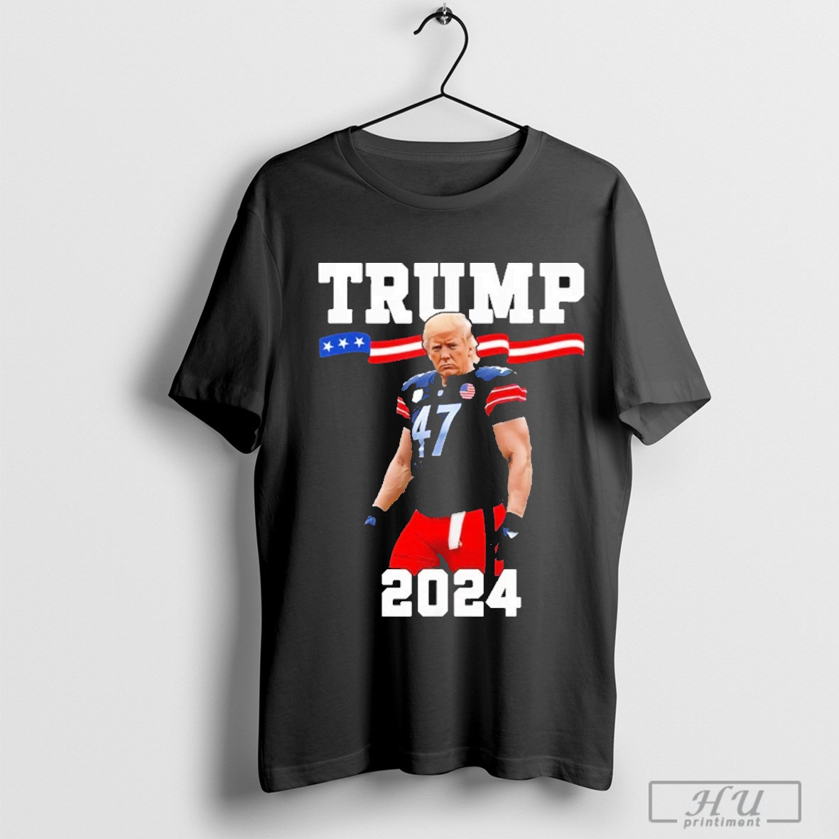 Trump 47 Football Jersey 2024 Us Flag Trump Vance 2024 T Shirt