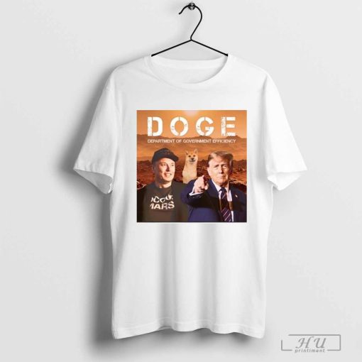 Trump Vance Trump Elon Musk Doge Department Of Government Efficiency Poster t-shirt