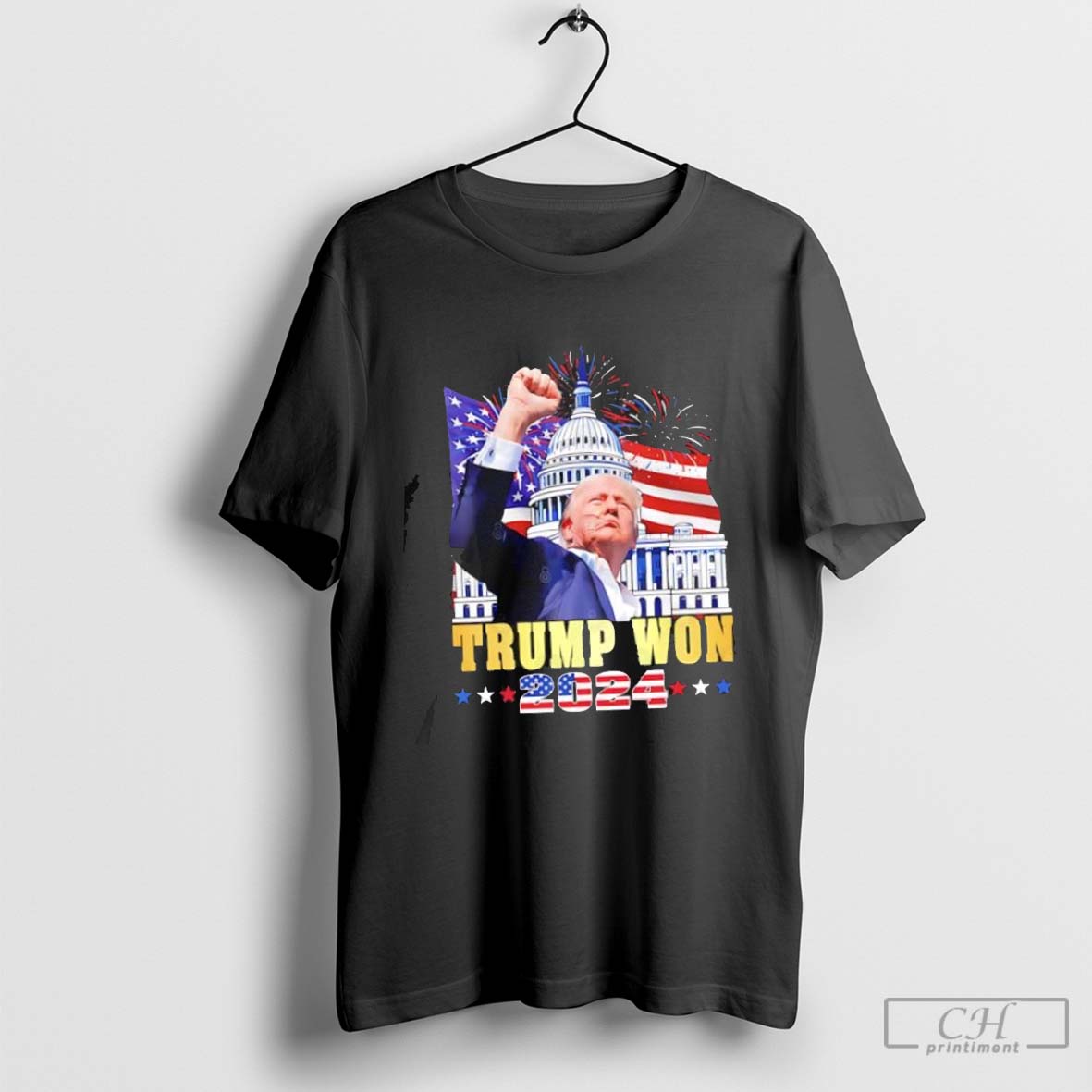 Trump Won 2024 president 47th of White House shirt Printiment