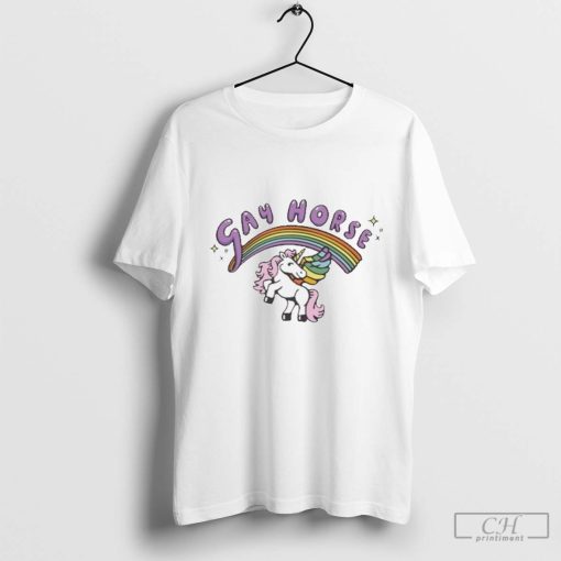 Try Guys Gay Horse Rainbow Shirt