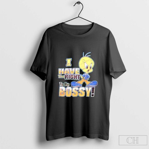 Tweety Duck In Soccer Suit I Have The Right To Be Bossy t-Shirt