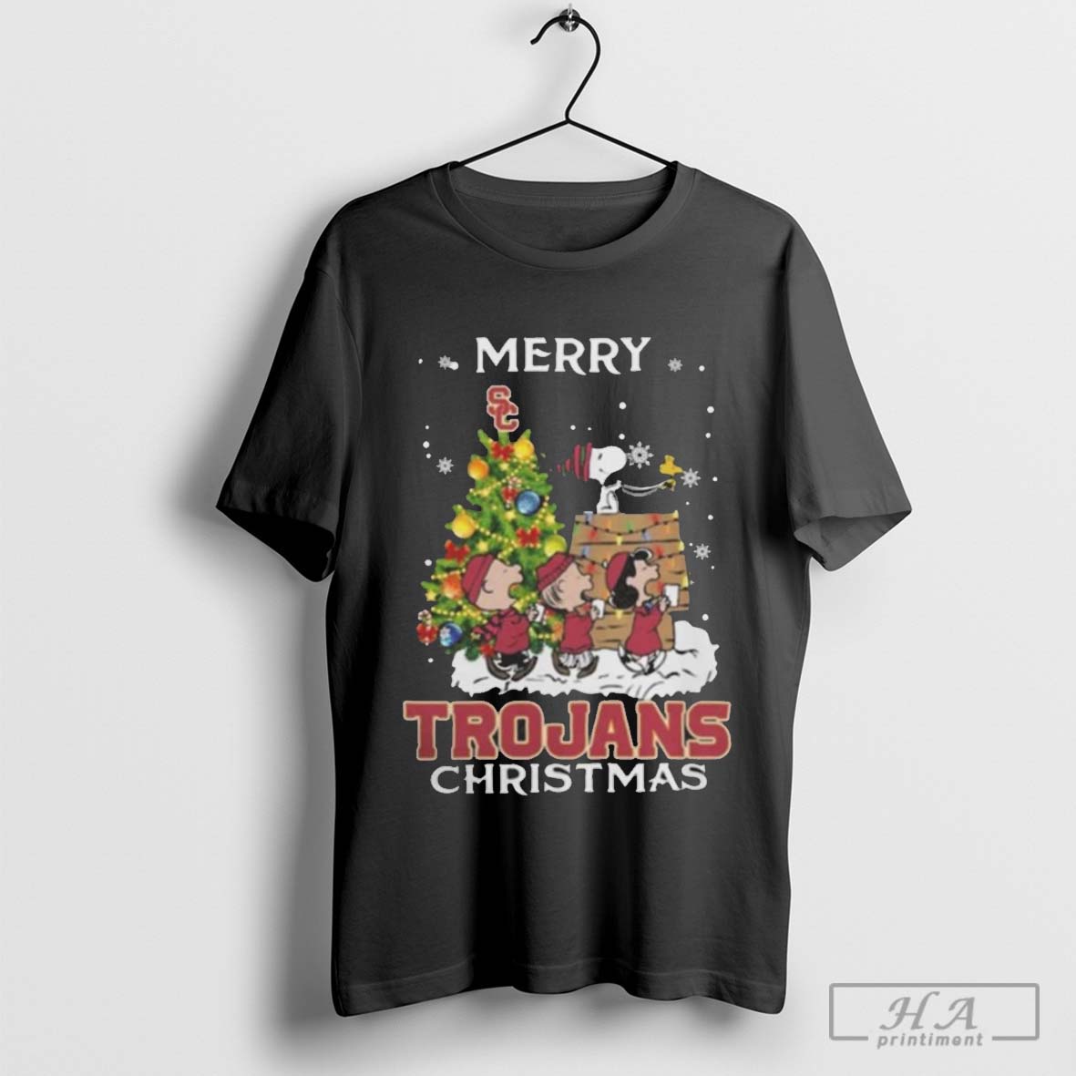 Usc Trojans X Snoopy And Friends Merry Christmas 2024 Shirt