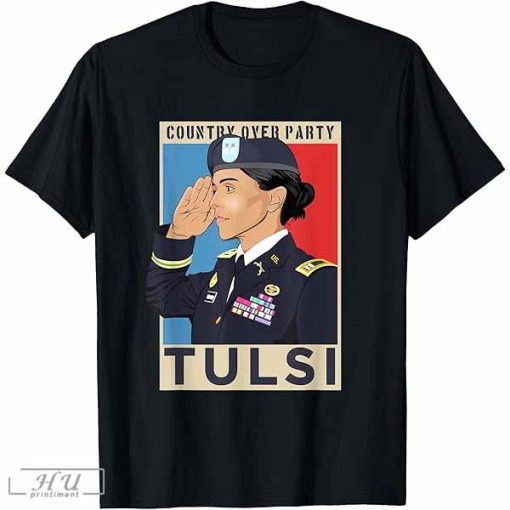 Veteran Tulsi Gabbard 2020 Country Over Party on Men's Longsleeve Shirt