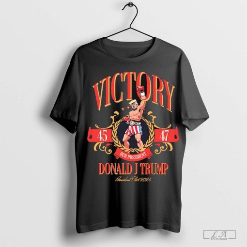 Victory Donald J Trump 45 47 President Est 2024 t-shirt