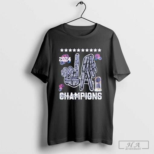 Victory Los Angeles Dodgers 2024 World Series Champions Hand Shirt