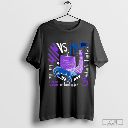 Vikings Vs Colts Nov 3 2024 US Bank Stadium Matchup Shirt