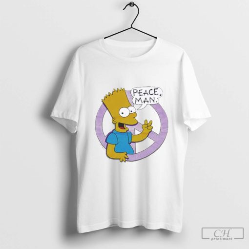 Vintage Bart Simpson Peace Man T-Shirt