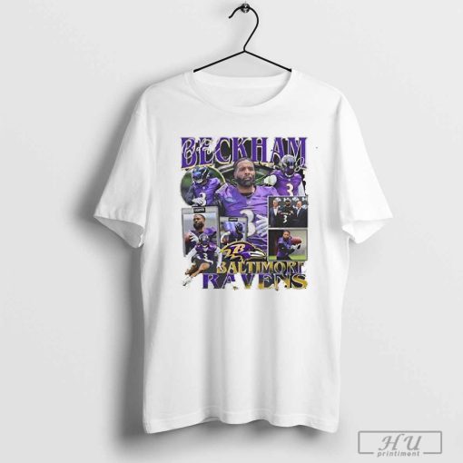 Vintage Odell Beckham Baltimore Ravens Graphic Tee Shirt