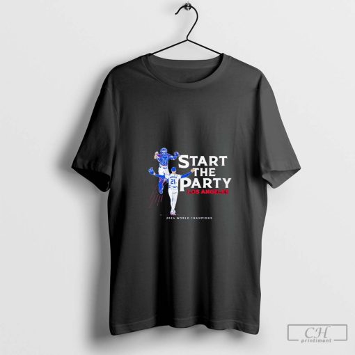 Walker Buehler and Will Smith start the party Los Angeles Dodgers 2024 World Champions shirt