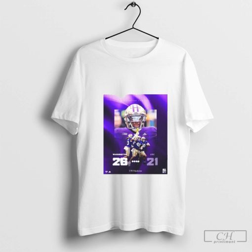 Washington Huskies Vs. USC Trojans 26-21 19 Straight At The Crib Poster Shirt