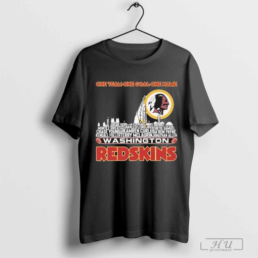 Washington Redskin Skyline Players Name One Team One Goal One Name Shirt