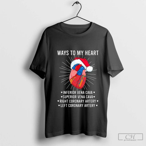 Ways To My Heart Inferior Vena Cava Ugly Christmas Sweaters 2024 t-shirt