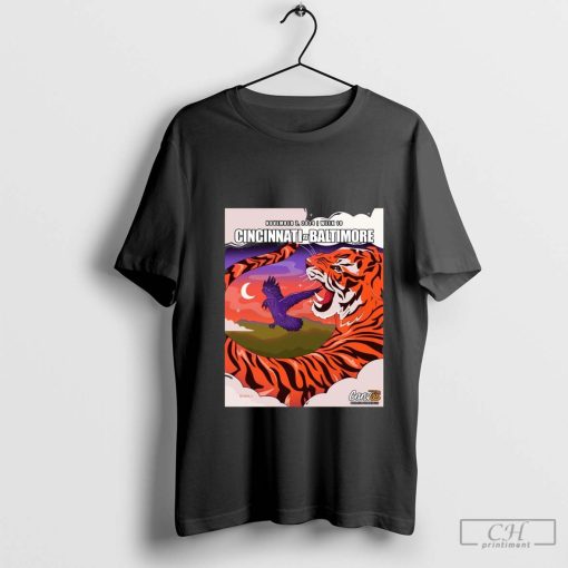 Week 10 Thursday Night Football NFL Cincinnati Bengals vs. Baltimore Ravens Nov 7 2024 Poster t-shirt