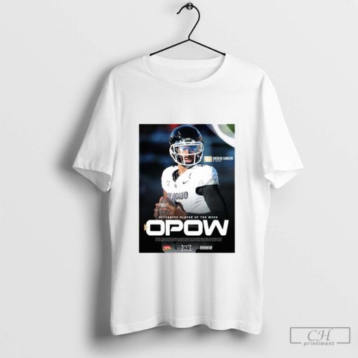 Week 11 Big 12 FB Offensive Player of the Week Shedeur Sanders Colorado Buffaloes Poster t-shirt