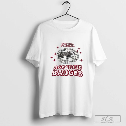 Wisconsin Badgers volleyball Age of The Badger Disco Ball Bucky t-shirt