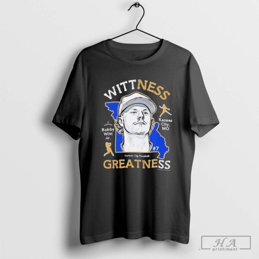 Witness Greatness Bobby Witt Jr. Kansas City Royals Baseball Map Shirt