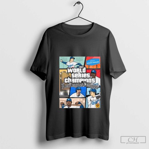 World Series Champions LA Dodgers Comic 2024 T-Shirt