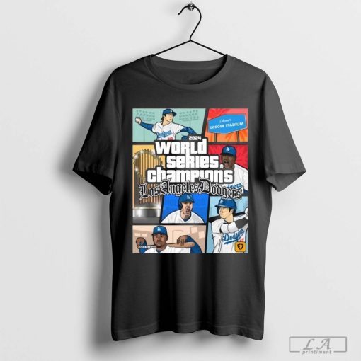 World Series Champions LA Dodgers Comic 2024 T-Shirt