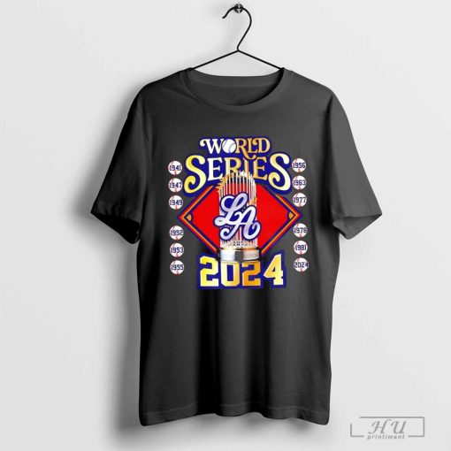 World Series Winners LA Dodgers baseball 2024 trophy shirt