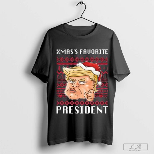 Xmas’s Favorite President Funny Political Ugly Christmas Shirt