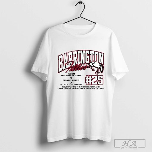 l Barrington Fillies Celebrating The Rich History And Tradition Of High School Girls Volleyball t-shirt