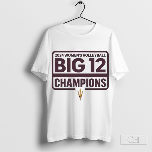 Arizona State University Women’s Volleyball 2024 Big 12 Champions Shirt