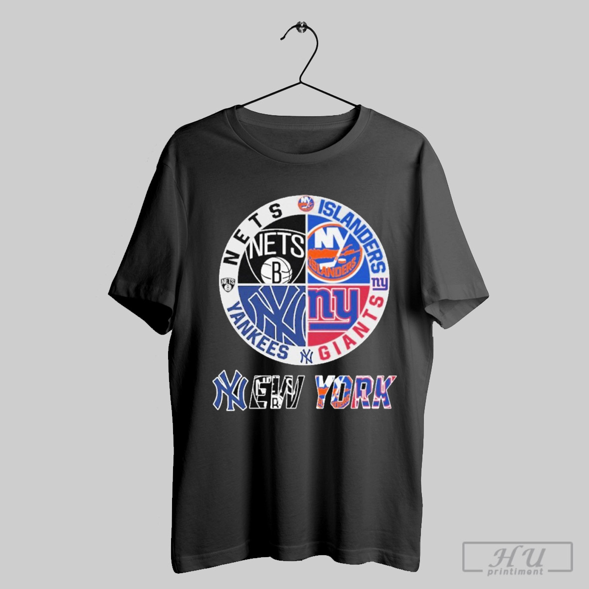 Brooklyn Nets X New York Yankees X New York Giants X New York Islanders Unisex T Shirt
