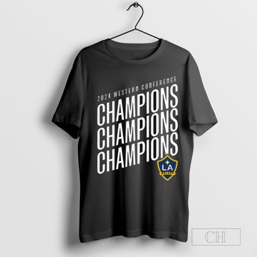 LA Galaxy 2024 MLS Western Conference Champions t-shirt