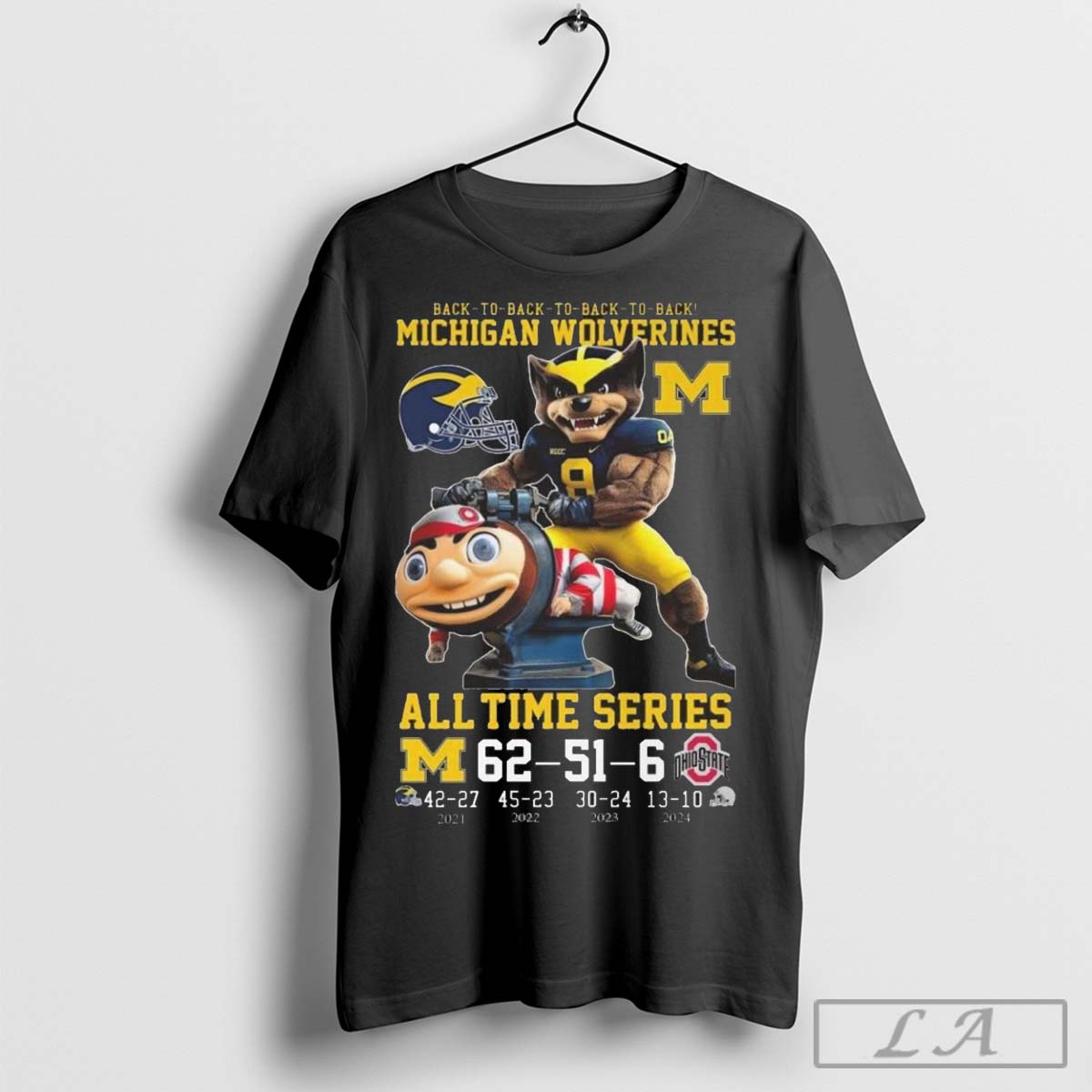 Michigan Wolverines Beat Ohio State Buckeyes 4th Straight Time 2024 Shirt Printiment