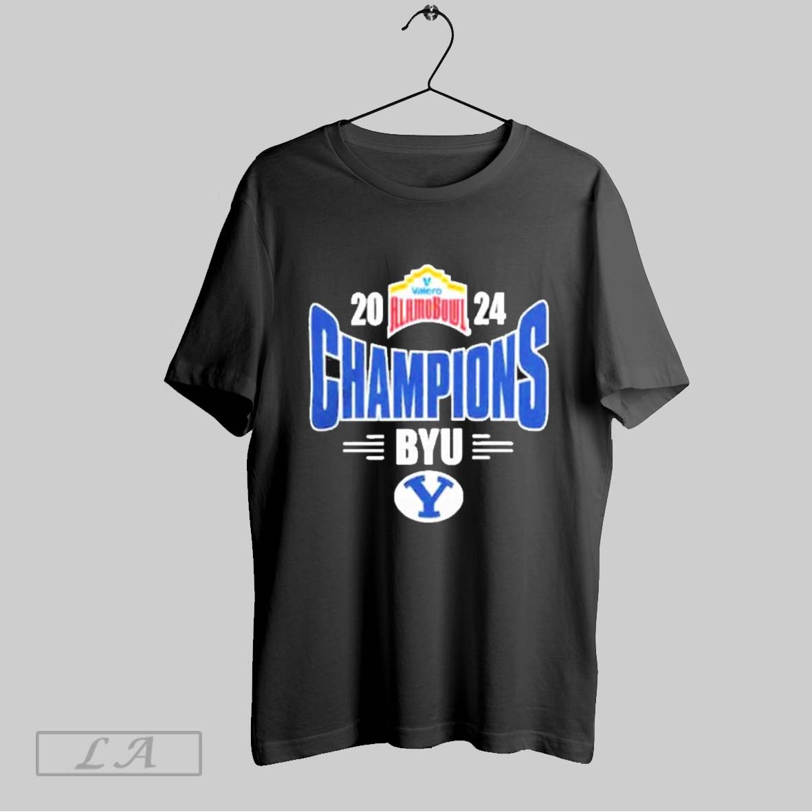 Official Byu Cougars Football Valero Alamo Bowl 2024 Champions Logo Tee Ncaaf Bowl Games 2024 2025 Shirt
