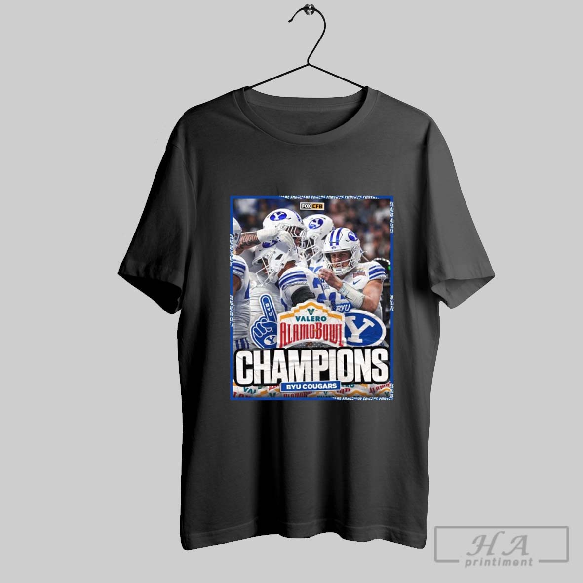 Official Byu Cougars Win Colorado Buffaloes Valero Alamo Bowl Football Champions December 28 2024 Fox Cfb Poster T Shirt