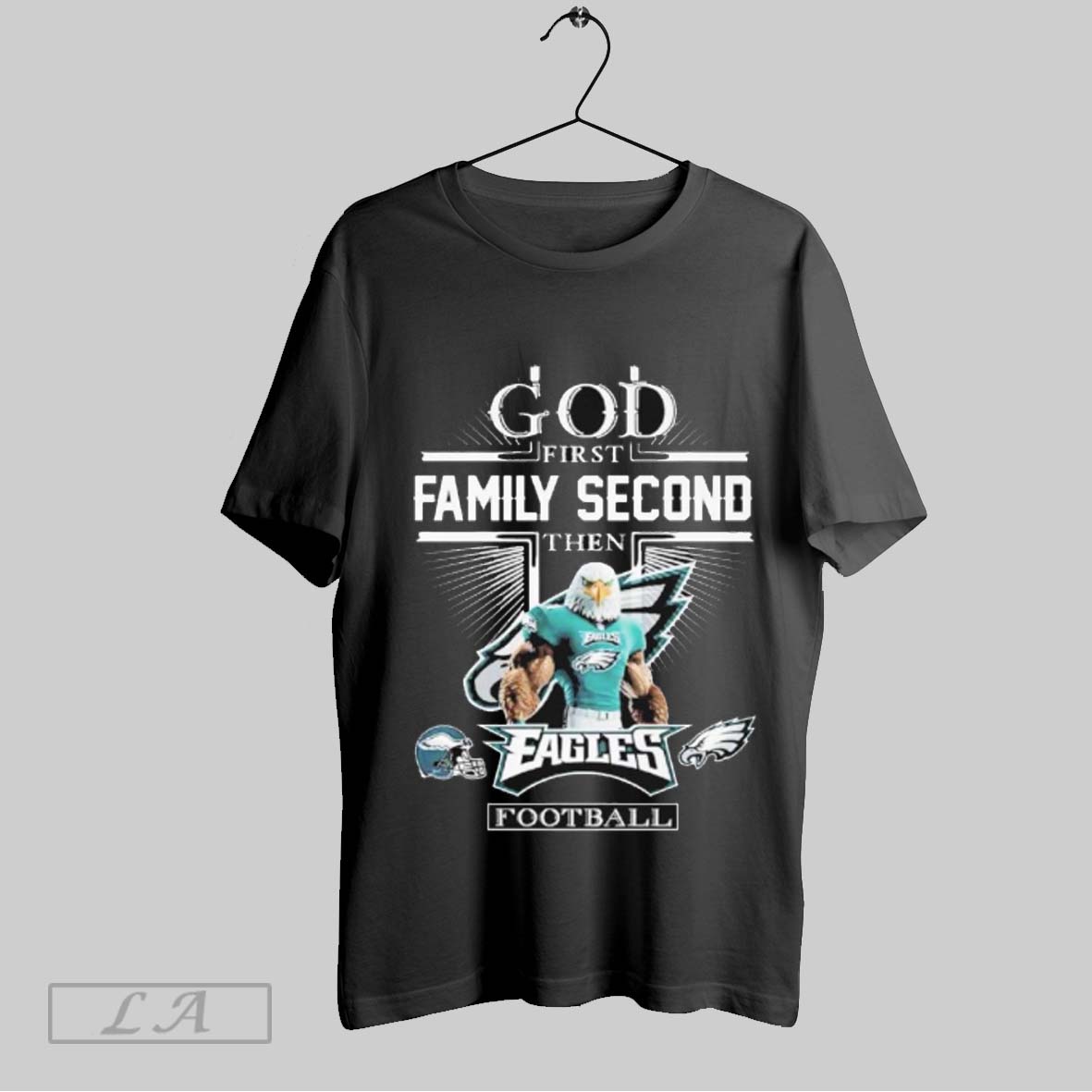 Official God First Family Second Then Philadelphia Eagles Shirt