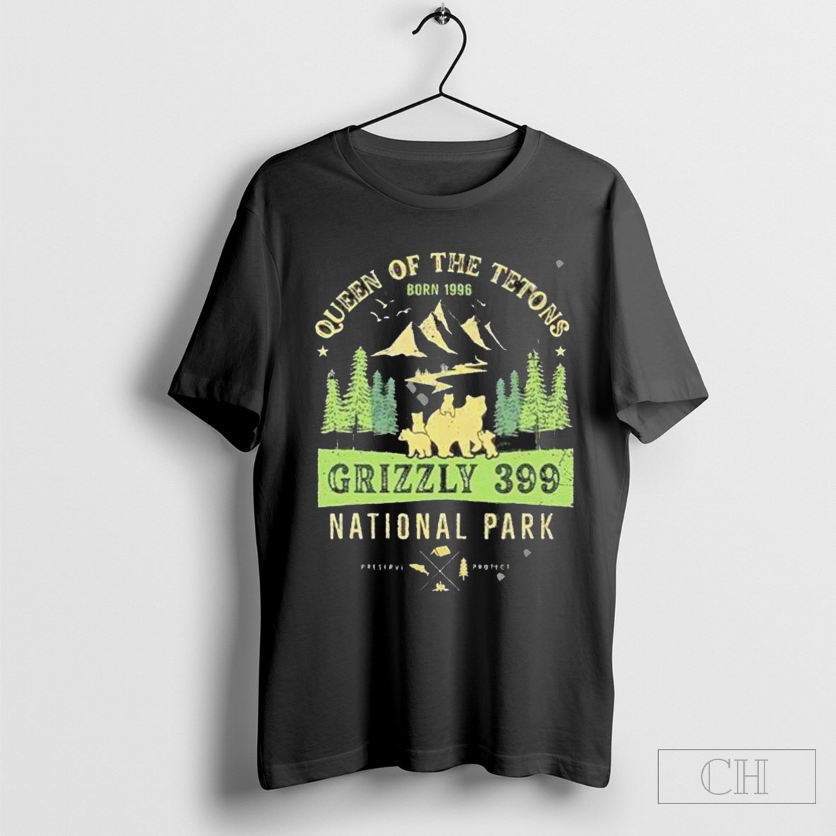 Official National Park 1996 2024 Queen Of The Tetons Grizzly 399 Shirt