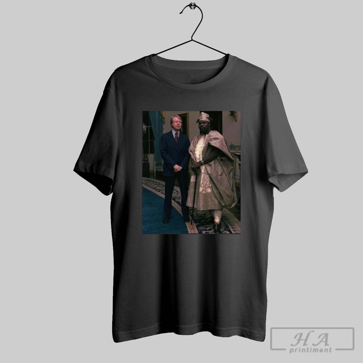 Official R I P To Former Jimmy Carter With President Of Nigeria Pic Poster T Shirt