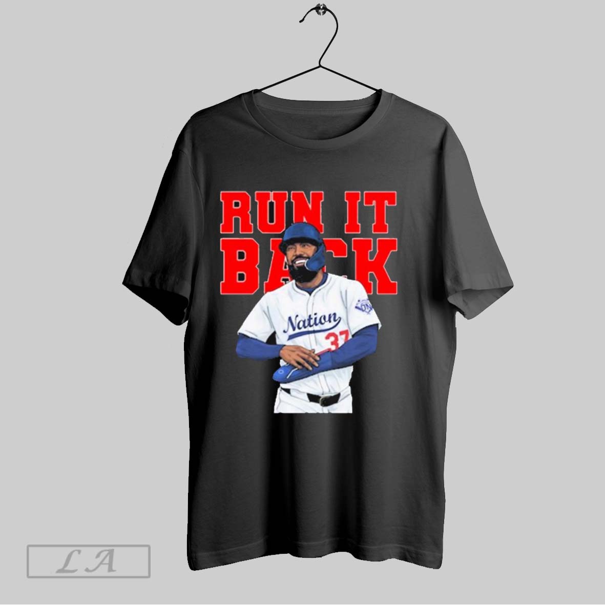Official Teoscar Hernandez Run It Back Los Angeles Dodgers Baseball Collection Mlb 2025 T Shirt